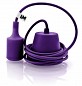 Lampa wisząca loft kolorowe kable Single Violet