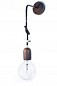 Kinkiet skandynawski lampa ścienna loft kable w oplocie wełnianym