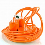 Kolorowe kable w oplocie pomarańczowym: 3 x 2,5m