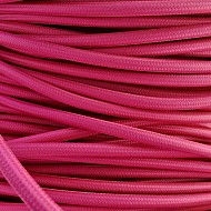 Kolorowe kable w oplocie różowym