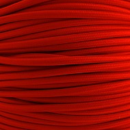 Kabel w tekstylnym oplocie czerwony