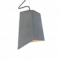 Lampa betonowa loft kolorowe kable czarna