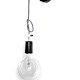 Lampa loft nowoczesny kinkiet kolorowe kable zebra czarno-biała