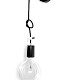 Lampa loft nowoczesny kinkiet kolorowe kable w oplocie czarnym
