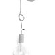 Lampa loft kinkiet industrial kolorowe kable w oplocie szarym