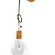 Lampa loft industrialny kinkiet kolorowe kable w oplocie - naturalna rdza