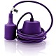 Lampa wisząca loft kolorowe kable Single Violet